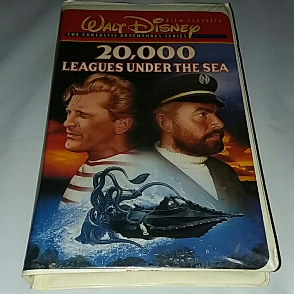 Walt Disney 20,000 Leagues Under the Sea Movie VHS